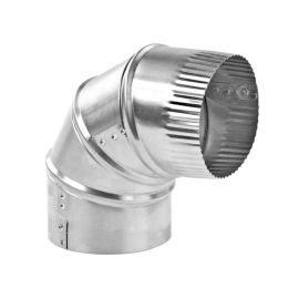 Thrifco 5528084 3 Inch x 3 Inch Aluminum Round Duct Adjustable Elbow