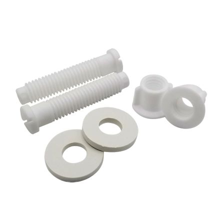 Thrifco 4400226 7/16 Inch x 2-1/4 Inch Plastic Toilet Seat Bolts Set