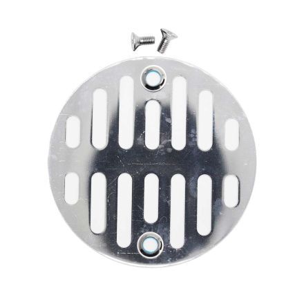 Thrifco 4400249 Shower Strainer, slotted Design, for Use With 3-3/8 in Shower Drains, Steel, Chrome Plated, Replaces Danco 88921