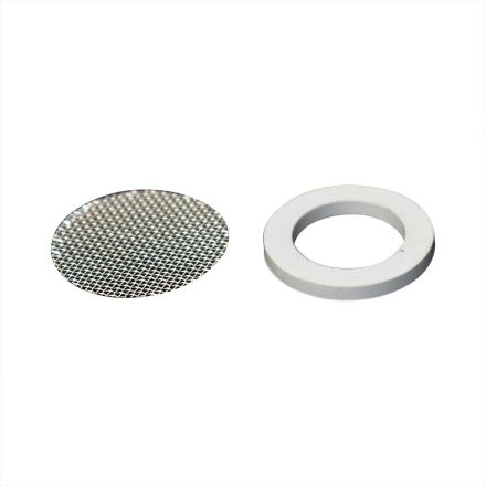 Thrifco Plumbing 4400400 Small Aerator Repair Kit NSF Standard Black Rubber Washer 2mm Thick with S.S. Grill Net