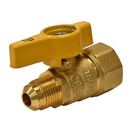 Thrifco Plumbing 4400798 3/8 Inch Flare x 1/2 Inch FIP Gas Ball Valve