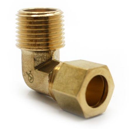 Thrifco 4401103 #69-C 1/2 Inch x 1/2 Inch Lead-Free Brass Compression MIP 90 Elbow