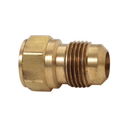 Thrifco Plumbing 4401310 #46F 5/16 Inch Flare x 1/8 Inch FIP Brass Adapter
