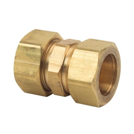 Thrifco 4401382 #62 7/8 Inch Lead-Free Brass Compression Coupling