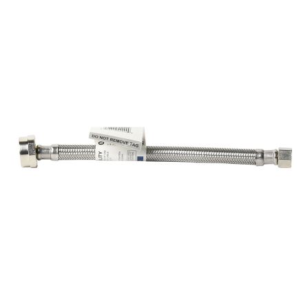 Thrifco Plumbing 4401434 3/8 Inch Comp x 7/8 Inch Ballcock x 9 Inch Long Stainless Steel Riser