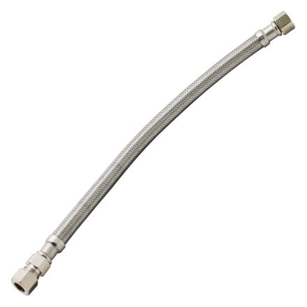Thrifco 4401483 3/8 Inch Comp x 3/8 Inch UNION x 16 Inch Long Stainless Steel Faucet Riser