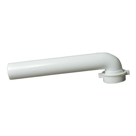 Thrifco Plumbing 4401658 1-1/2 Inch x 9-1/2 Inch Long Plastic Tubular Slip Joint Waste Arm with Nut & Washer