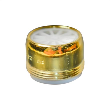 Thrifco 4402225 Dual Thread Aerator Size: 15/16 Inch x 55/64 Inch - 27T Polish Brass Color Lead Free Brass - 1.5 GPM
