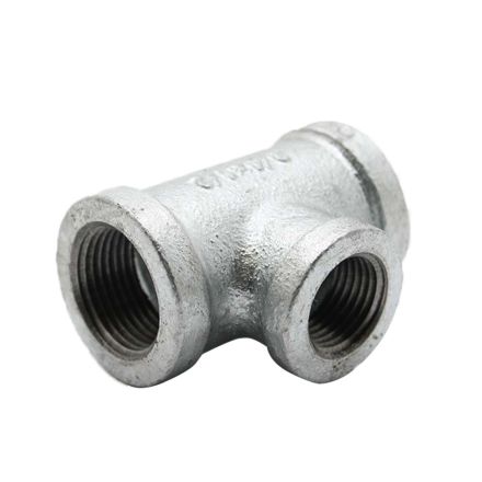 Thrifco Plumbing 5217071 1/2 Inch x 1/2 Inch x 3/8 Inch Galvanized Steel Reducer Tee