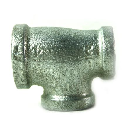 Thrifco Plumbing 5217075 3/4 Inch x 1/2 Inch x 1/2 Inch Galvanized Steel Reducer Tee