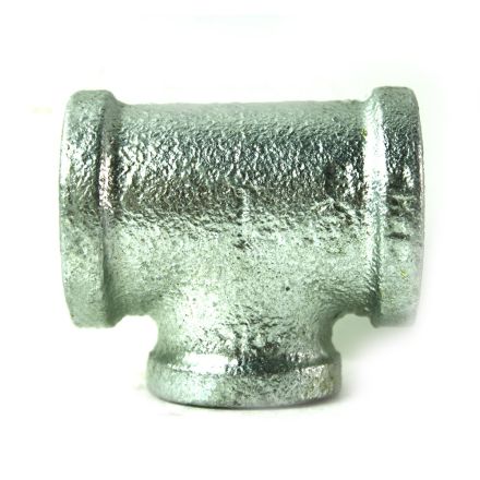 Thrifco Plumbing 5217077 1 Inch x 1 Inch x 3/4 Inch Galvanized Steel Reducer Tee
