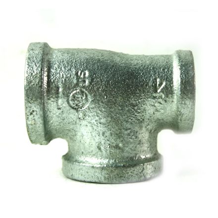 Thrifco Plumbing 5217079 1 Inch x 3/4 Inch x 1 Inch Galvanized Steel Reducer Tee