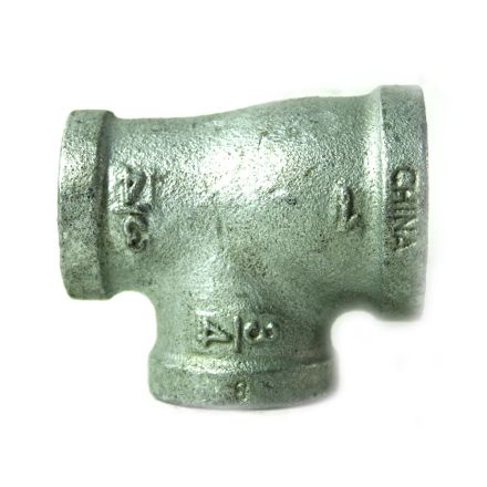 Thrifco Plumbing 5217080 1 Inch x 3/4 Inch x 3/4 Inch Galvanized Steel Reducer Tee