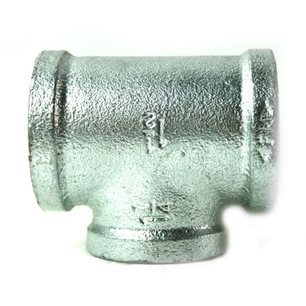 Thrifco Plumbing 5217084 1-1/2 Inch x 1-1/2 Inch x 1-1/4 Inch Galvanized Steel Reducer Tee