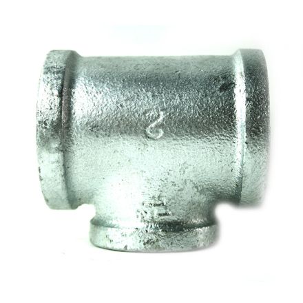 Thrifco Plumbing 5217088 2 Inch x 2 Inch x 1-1/2 Inch Galvanized Steel Reducer Tee