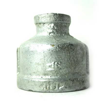 Thrifco Plumbing 5218046 1-1/2 Inch x 1/2 Inch Galvanized Steel Reducer Coupling