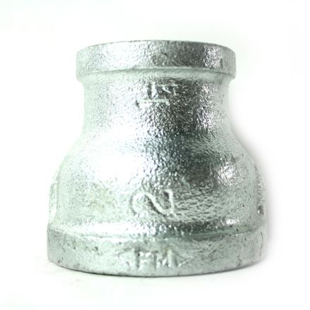 Thrifco Plumbing 5218048 2 Inch x 1-1/4 Inch Galvanized Steel Reducer Coupling
