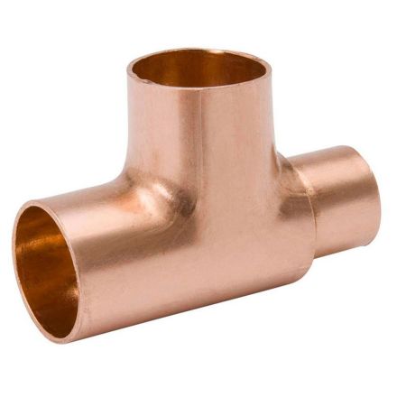 Thrifco 5436068 3/4 Inch X 1/2 Inch X 3/4 Inch Copper Reducing Tee