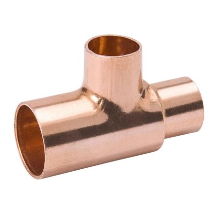 Thrifco 5436072 1 Inch X 3/4 Inch X 3/4 Inch Copper Reducing Tee
