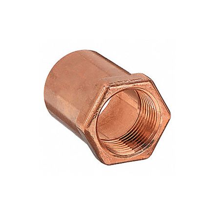 Thrifco 5436128 3/4 Inch Copper X 1/2 Inch FIP Female Adapter