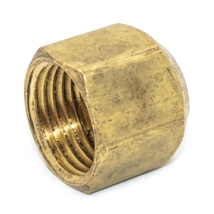 Thrifco Plumbing 6940002 #40 1/4 Inch Brass Flare Cap