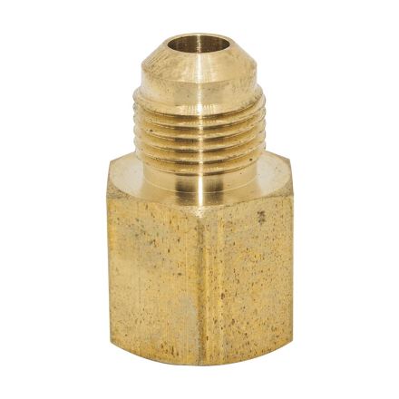 Thrifco Plumbing 6946003 #46 1/4 Inch X 1/8 Inch Brass Flare FIP Adapter