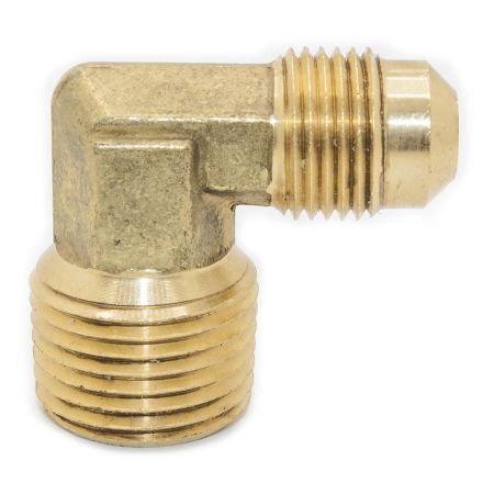 Thrifco Plumbing 6949006 #49 1/4 Inch x 3/8 Inch Brass Flare MIP Elbow