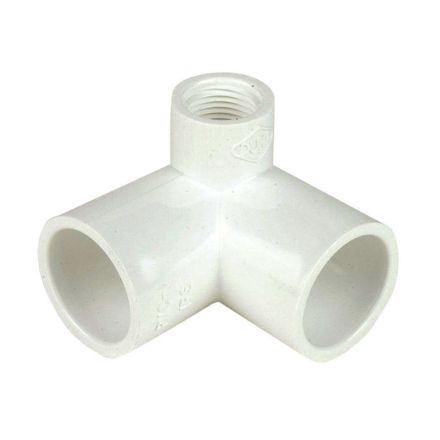 Thrifco Plumbing 8114272 3/4 Inch Slip x 1/2 Inch Threaded PVC Side Outlet Elbow SCH 40