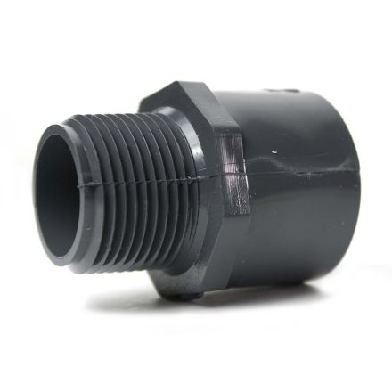 Thrifco Plumbing 8213184 1-1/4 Inch Slip x Threaded PVC Male Adapter SCH 80