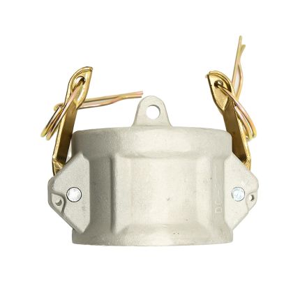 Fire Safe 8613032 2-1/2 Inch Aluminum Camlock Dust Cap with Brass Handles