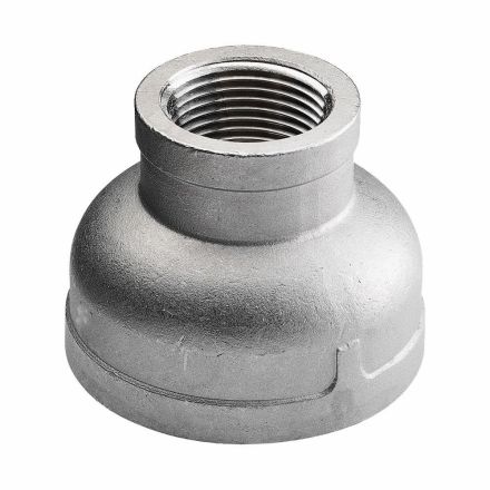 Thrifco Plumbing 9018028 3/8 X 1/8 Stainless Steel Reducer - Packaged