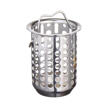 Thrifco Plumbing 9401801 2-1/2 Inch Deep Replacement Basket for Jr. Duo Strainer (Chrome)