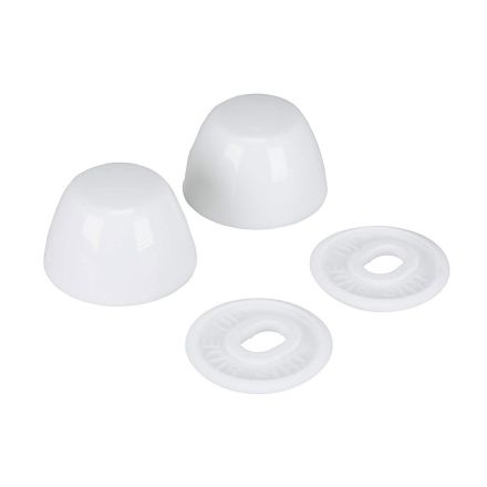 Thrifco 9401810 Toilet Snap Bolt Caps Set - White