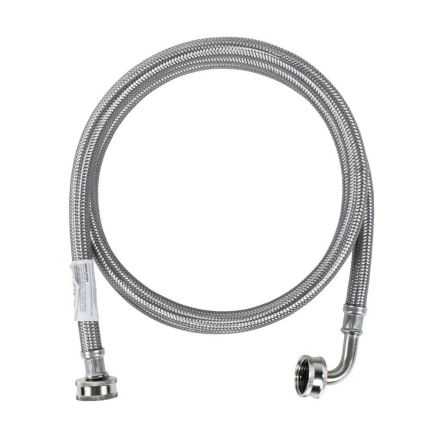 Thrifco Plumbing 9441120 Stainless Steel Washing Machine Hose With Elbow - 48 Inch Long