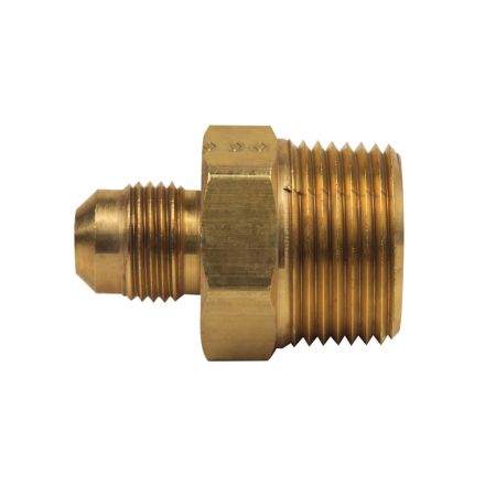 Thrifco 9448016 #48 3/8 Inch x 3/4 Inch Brass Flare MIP Adapter