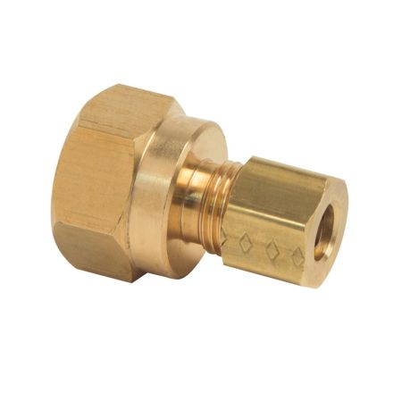 Thrifco 9466006 #66 1/4 Inch x 3/8 Inch Lead-Free Brass Compression FIP Adapter