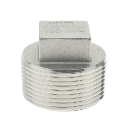 Thrifco Plumbing 9018091 3/8 Stainless Steel Plug - Packaged